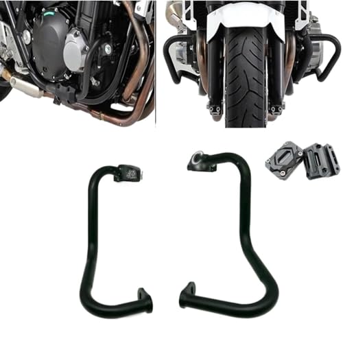 Protecteur de barre de protection moteur noir pour moto de rue CB1300 21-22