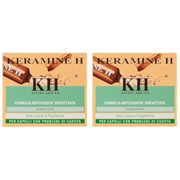 Keramine H Fiala Anticaduta per Capelli, 12 x 6ml (Confezione da 2)