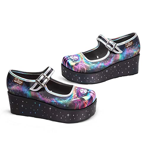 Image of Hot Chocolate Design Whimsical Women's Platform Mary Jane Shoes