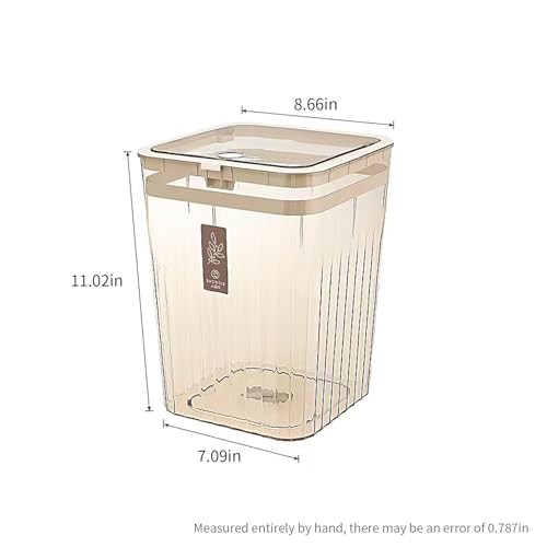Caneca de basura con tapa para baño, 2.6 galones, plástica miniatura 2