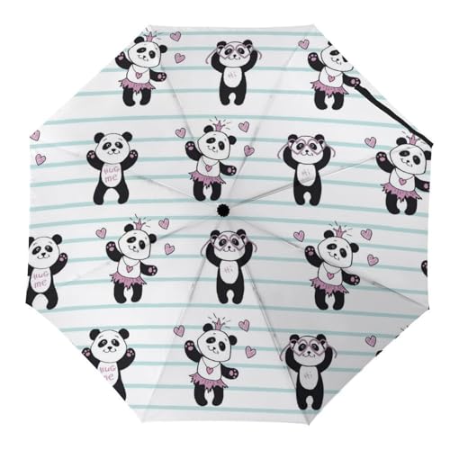 Parapluie voyage pour femme homme compact pliable à motif floral sombre et résistant