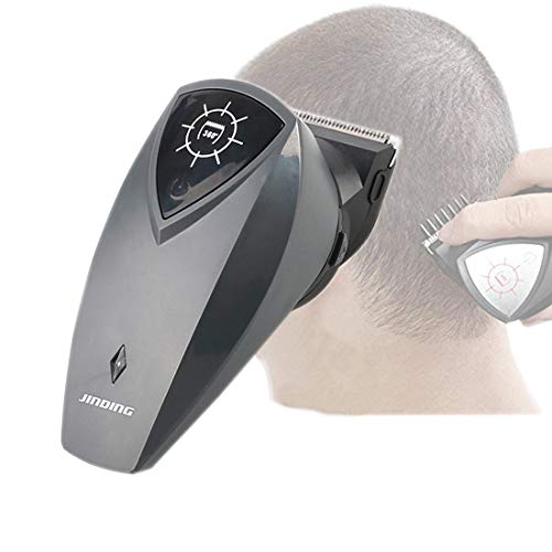 Tondeuse à cheveux pour hommes -Auto-coupe de cheveux Tondeuse à cheveux Tondeuse à barbe Conception de tête rotative à 360 degrés rechargeable par USB