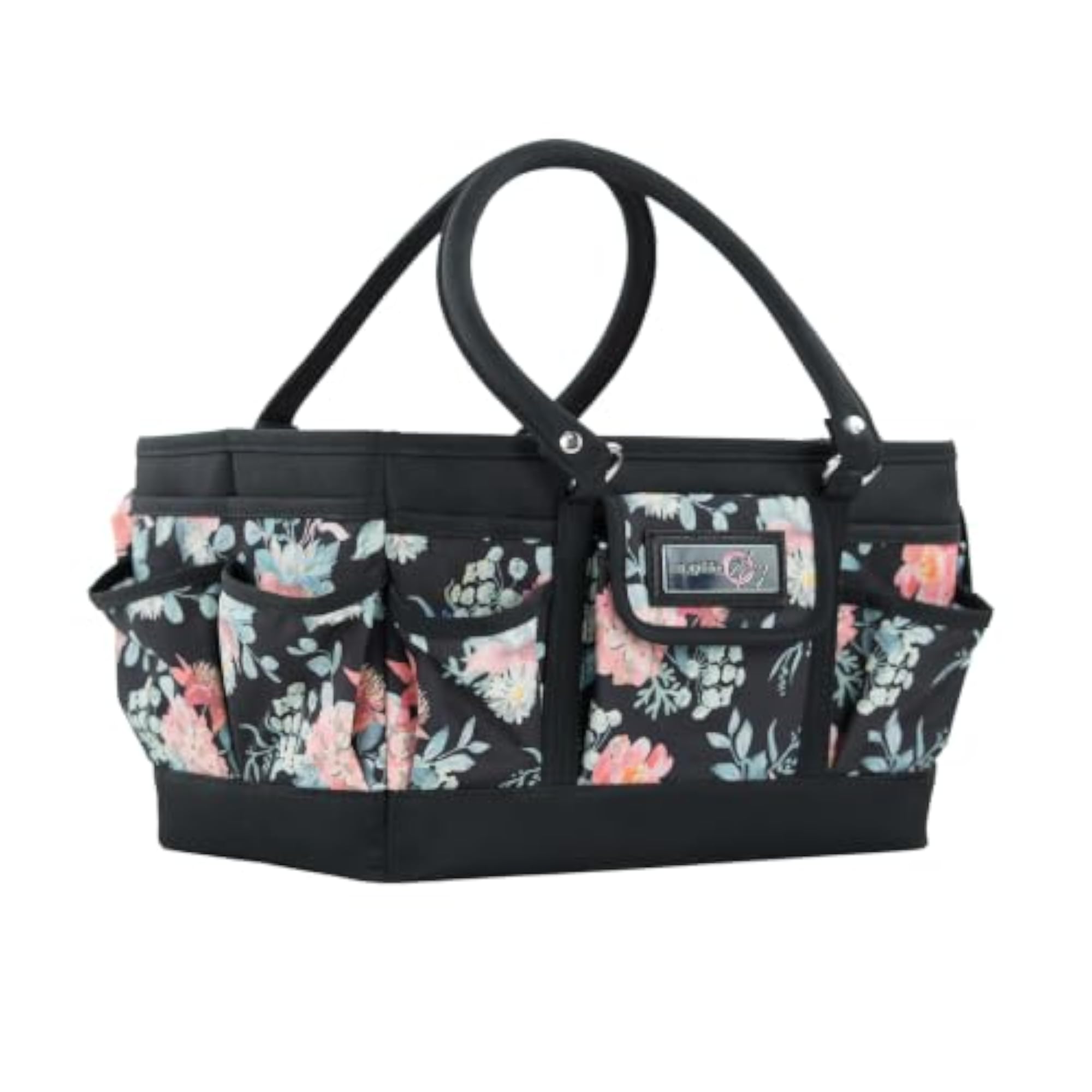 Floral Craft Bag Organizer Tote for Sewing & Scrapbooking