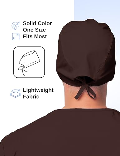 Image of Solid Working Cap Scrub Cap for Women and Men Unisex Surgical Cap Comfortable and Stylish Scrub Hat