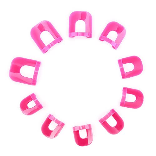 26 Stück Nagellack Schablone in 10 Größen Nagelschablonen,Kunststoff Nagellackschutz Fingernägel Schablonen Set Wiederverwendbar Anti-Gelnägel Zubehör Nagel-Schablone Spill-Maniküre-Schutzwerkzeuge
