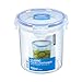 Produktbild LocknLock CLASSIC Frischhaltedose | 600 ml | Ø 11,4 x 11,7 cm | 100 % luft- und wasserdichte Vorratsdose | Spülmaschinen-, und Mikrowellengeeignet | BPA-Frei | 4-fach Sicherheits-Verschluss