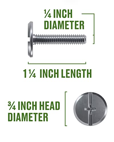 Hillman 831492 1/4 X 1-1/4-Inch Stainless Steel Hurricane Bolt, 100-Pack - Thumbnail 3
