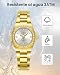 Imagen de CIVO Reloj Mujer Acero Inoxidable: Dorado Pequeño Analógico Cuarzo Impermeable con Diamantes