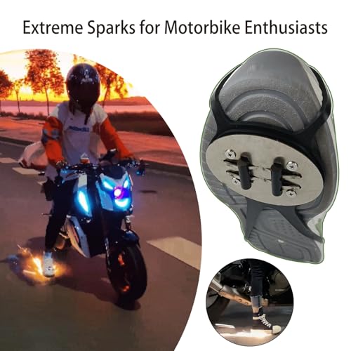 Protectores para calzado de silicona y metal para motocicleta, ciclismo y skateboarding, 9.65 pulgadas, resistentes al desgaste miniatura 2