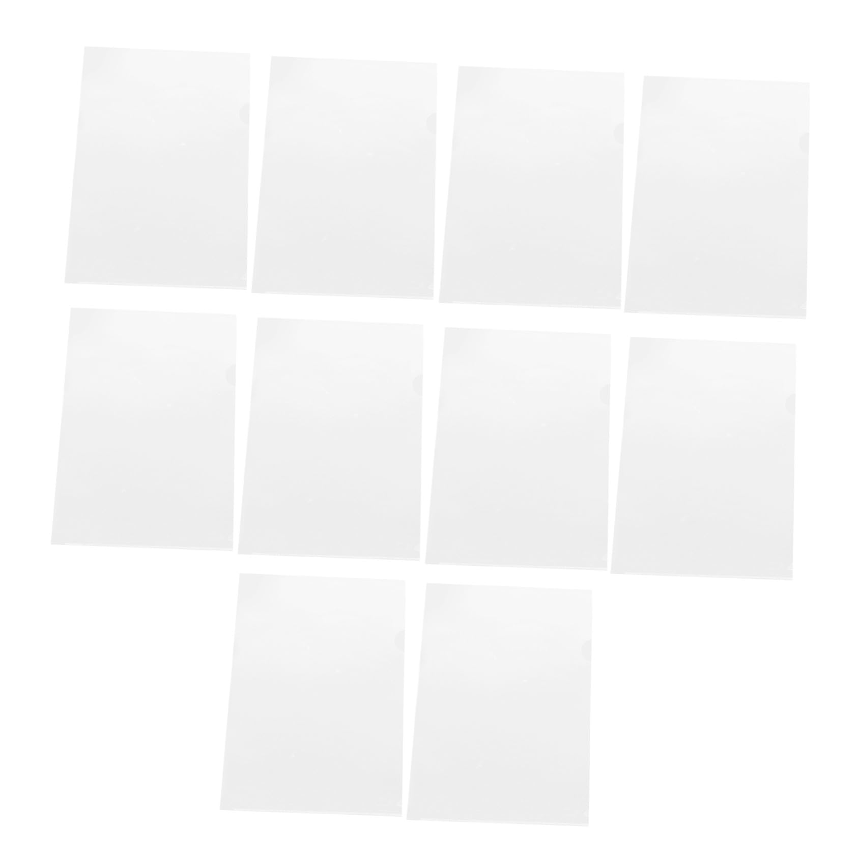100 Stück Transparente Kunststoff dokumententaschen Papieraufbewahrung Robuste Ordner für Dokumente Praktische Aufbewahrungstaschen für Büro und Schule