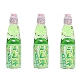 Hatakosen Melón Ramune, 200 ml (3 botellas)