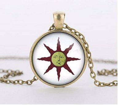 Dark Souls Solaire of Astora Sun Necklace, Dark Souls of Astora Sun Pendant Handmade