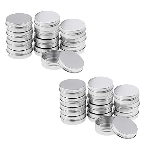 gazechimp 30 Ml Alumínio Lip Balm Lata Container Frasco Vazio Parafuso de Pote Cosmético 24x
