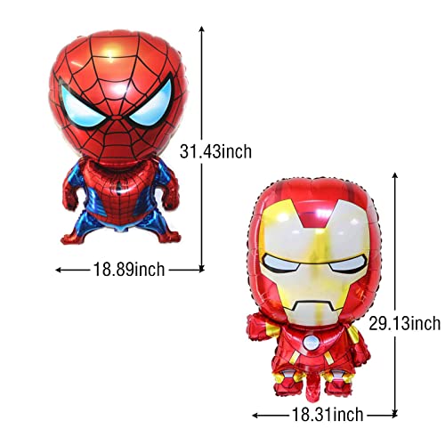 8Pcs Avengers Superhero Balloons For Kids Birthday Baby Shower Super Hero Theme Party Decorations #TOP2
