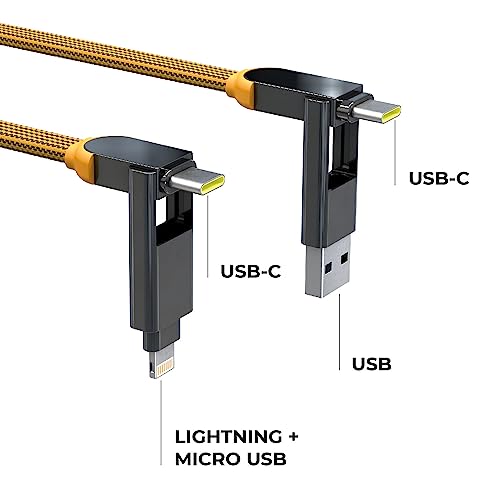 Rolling Square InCharge XL 200cm, USB C Charger Cable, Lightning Cable for Smartphone Universal Cable Charger 6 in 1 - Image 2