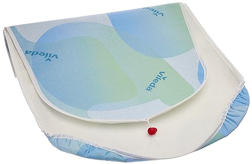 Vileda Premium 2in1 Copriasse da stiro Universale, Triplo Strato, Speciale rivestimento interno termoriflettente, Con Fermacorda, Azzurro, 139 X 50 X 0.38 Cm - Immagine 3