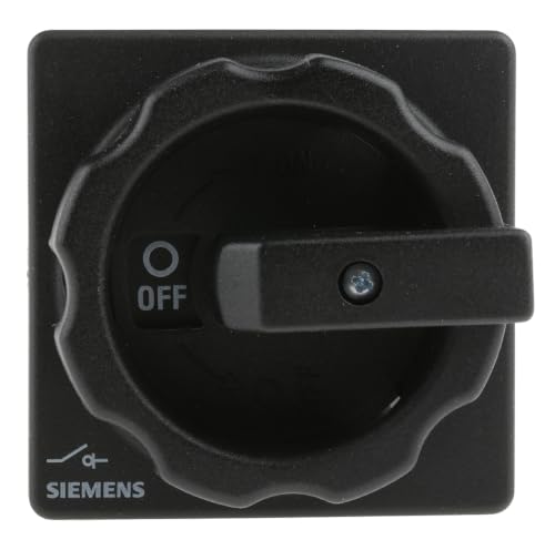 Siemens 3LD Trennschalter 3-polig Frontplattenmontage 32A 12 kW Schwarz IP65 3-phasig