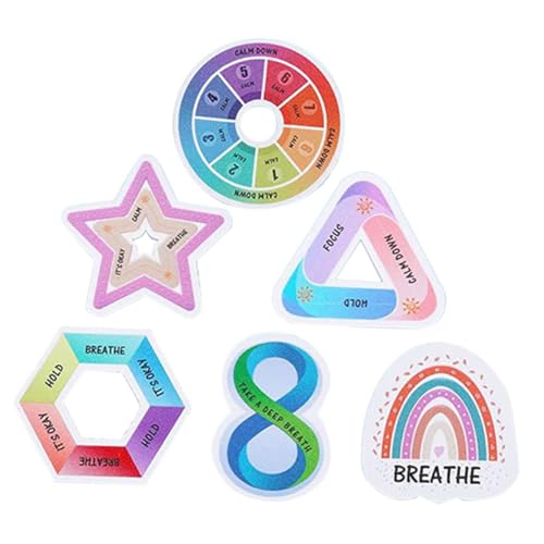 NAMOARLY ���o�X�e�b�J�[ �ʐF��PVC PEVA�t�B������ �ؖڎ����̒��Õs���΍� �X�g���X�ɘa�p���� �N���t�g�f�� ���ʎx������ƃZ���t�P�A�p 6��