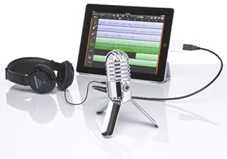 Samson Meteor Mic - Portable USB Studio Quality Condenser Microphone - High Performance, General Purpose/Podcast/Gaming/Music Recording Microphone, 16-bit, 44.1/48kHz resolution, Silver Chrome