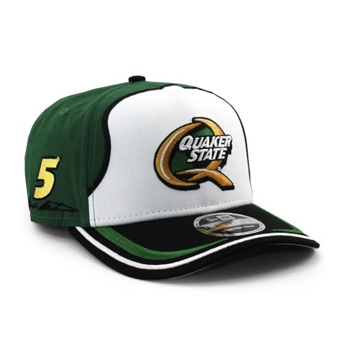 �j���[�G�� �L���b�v 9SEVENTY �X�g���b�` �X�i�b�v�o�b�N �i�X�J�[ �}�[�N �}�[�e�B�� QUAKER STATE STRETCH SNAPBACK CAP WHITE GREEN BLACK NASCAR MARK MARTIN �X�q �X�g�b�N�J
