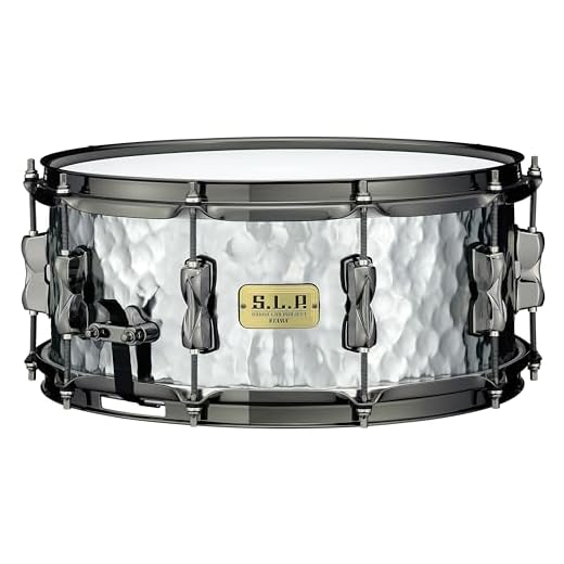 Tama S.L.P. Expressive Hammered Steel Snare Drum - 6 inches x 14 inches, Glossy