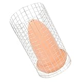 GARVALON Conos de Cría de Cerámica para Peces Ángel y Camarones Tanque Cónico Mediano Red de Protección para Acuario Nido de Desove para Cría en Acuarios y Criaderos