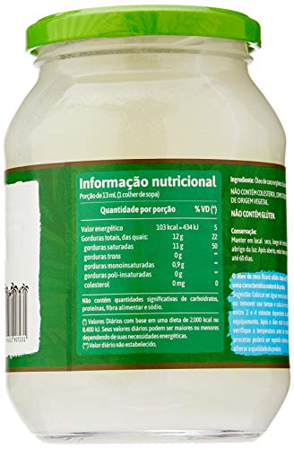 Qualicoco Oleo Coco Sem Sabor 500Ml Orgânico