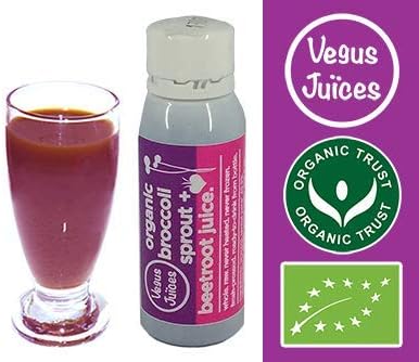 Beetroot + Broccoli Sprouts Juice, with SULFORAPHANE, 100% Raw, Vegan, 28 Tubes, for a 4 Week Supply! Never Heated, Never Frozen, Produced in Ireland, Now with 33% Extra frees