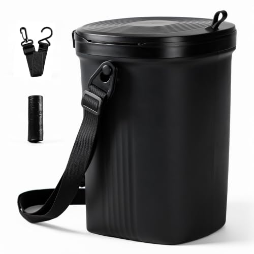 Trash Can for Car with Lid