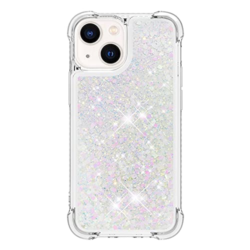 Coque iPhone 13 Mini transparente à paillettes LEMAXELERS antichoc - 2