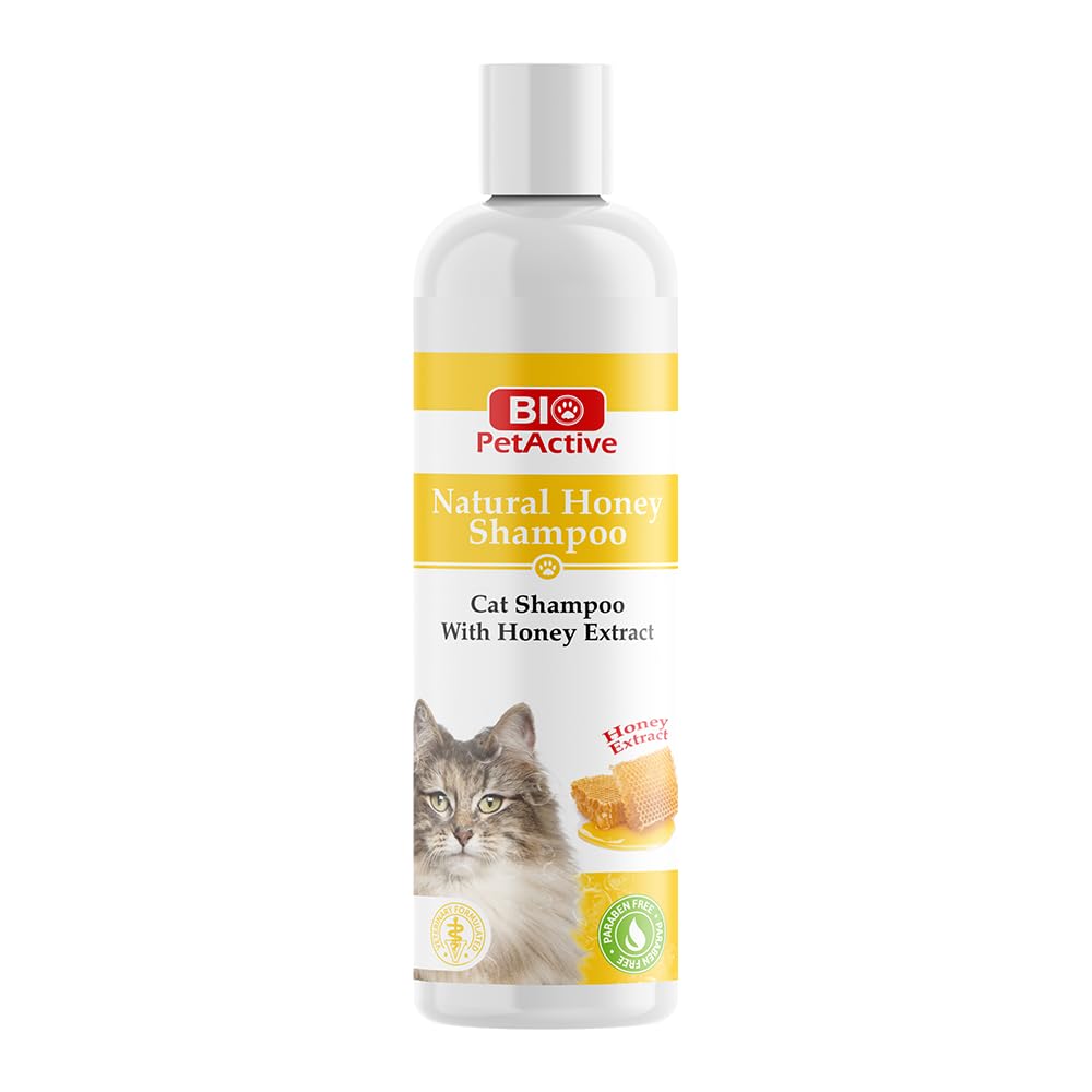 Bio PetActive Natural Honey Extract Cat Shampoo Suitable for Cats Daily Care Helps to Maintain Skin Nourishment(Size-250ml) (B0D1N15JKQ) Amazon Price History, Amazon Price Tracker