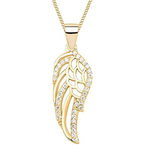 Collar de ángel de la guarda con circonita en plata de ley 925 Cover