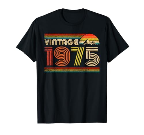 Vintage 1975 Classic 1975 Birthday 1975 Year Old Vintage Camiseta
