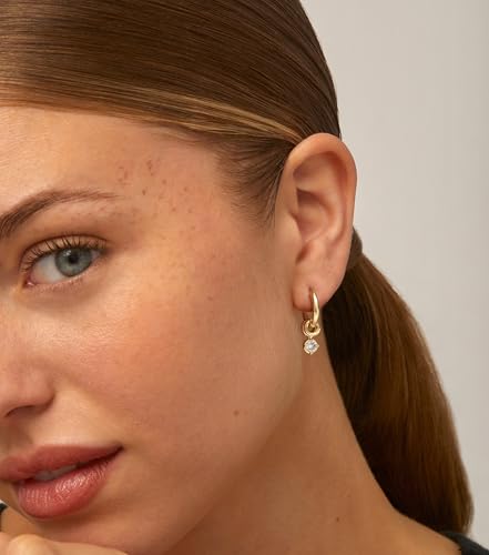 Gold/Silver Hoop Huggie Earrings for Women Dainty Dangle Drop Dangling Dangly 14K Plated Stud Earrings Trendy Small Statement Tarnish Jewelry Gifts3