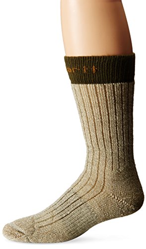 Carhartt Men s Steel Toe Arctic Wool Boot Socks, Moss, Shoe Size: 6-12