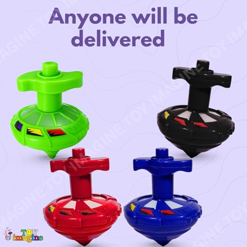 Toy Imagine Lattu Spinning Toy for Kids | Light & Music Lattoo with Launcher | Led Gyro Top for Boys & Girls Age 0-14 Years | Spinning Fun Toy (Pack of 1, Color May Vary)