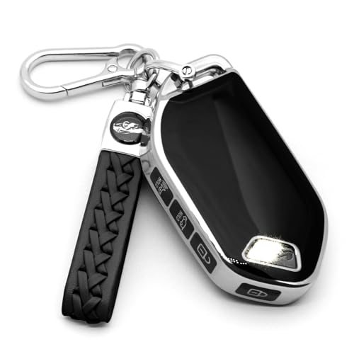 Creativity Advanced soft TPU key Cover Suitable for KIA 2024-2026 EV9 2023-2026 K4 K5 GT-Line Carnival Telluride Sorento key (Silver Combination)