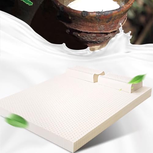 Umweltfreundliche Matratze aus 100 % Naturlatex, 120 x 170 cm, dickes Kissen zur Linderung von Rücken- und Schulterschmerzen, Queen-Size-Größe, Komfort für Zuhause und Schlafzimmer, Schlafoptimierung