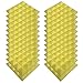 4444 12 Akkustik Platten Akustikschaumstoff Fliesen Dämmung Wanddeko Pyramiden Noppenschaumstoff Breitbandabsorber Decke Foam Feuerhemmend 25x25x5cm H23