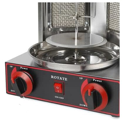 3000W Gas Doner Kebab Machine Edelstahl Mittlerer Osten Rotisserie Maschine 220V Elektro Dönergrill Gyrosgrill Tischgrill – Bild 8