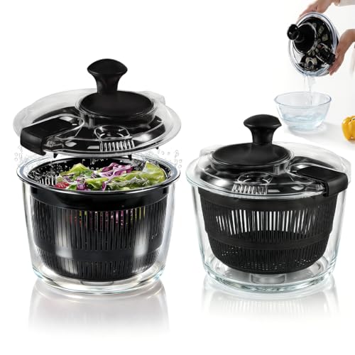 3.2 Qt Glass Salad Spinner
