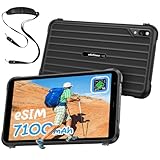 Ulefone Rugking Pad Pro Android 16 8.68" Rugged Tablet, 4G LTE (Support e-SIM) 7100mAh 133LM Super Torch, 16GB+128GB Octa Core 16MP+8MP Snap in Portabte Strap, IP68 NFC uSmart Expansion- Black