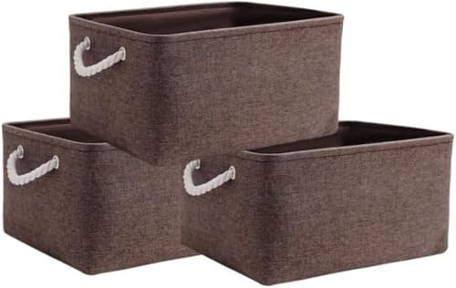 Tuyiutm ���[�{�b�N�X ���[�o�X�P�b�g 3�Z�b�g �ߗގ��[ �������� �C���e���A �������� �Ԏ��[�o�X�P�b�g �I�t�B�X �����o�� �z�� �R�b�g�������l�� ������t���g �I�t�B�X �����o�� �z�� �Ȗ��� �L�����[�n���h���t�� (15L,�u���E��)