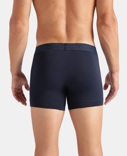 Image of Jockey US60 Men Super Combed Cotton Elastane Stretch Solid Trunk with Ultrasoft Waistband (Pack of 2)