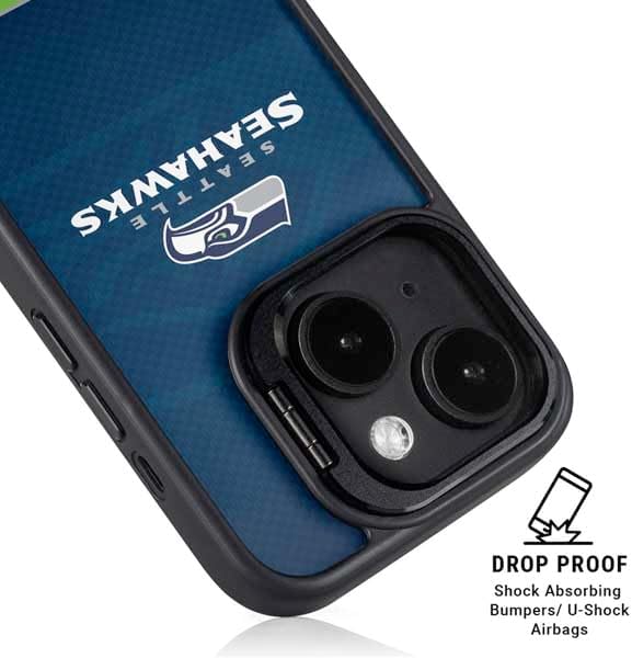 Skinit Kickstand Phone Case Compatible with iPhone 13 - Officially Licensed NFL Seattle Seahawks Super Bowl XLVIII Design