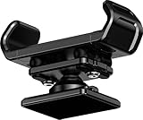 Kaedear(カエディア) バイク スマホホルダー マグネット アルミニウム合金 CNC 携帯ホルダー バイク用スマホホルダー 強力 ネオジウム 磁石 全面マグネット 角度調整 ボールジョイント 深いアームでホールド力倍以上 左右対向アーム 傷防止 プロテクションフィルム 付属 マグタンク KDR-M35 (ブラック/振動吸収)