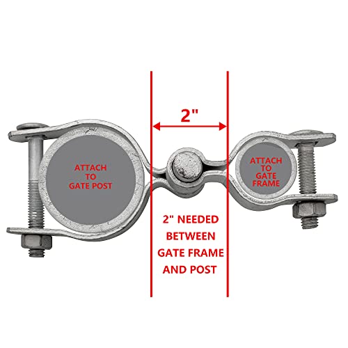 Hittite 1-3/8 Inch X 2-3/8 Inch Chain Link Fence Gate Post Hinge thumb #3
