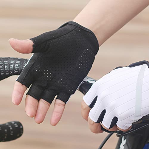 EJDTOP Meia Luvas Ciclismo Dedo para Homens/Mulheres Acolchoado Curto Luvas de Esportes Outdoor Cicl