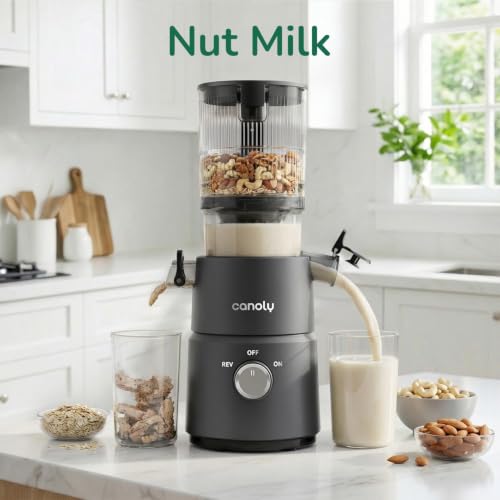 Canoly 2-in-1 Cold Press Juicer C03, Makes Juice & Nut Milk