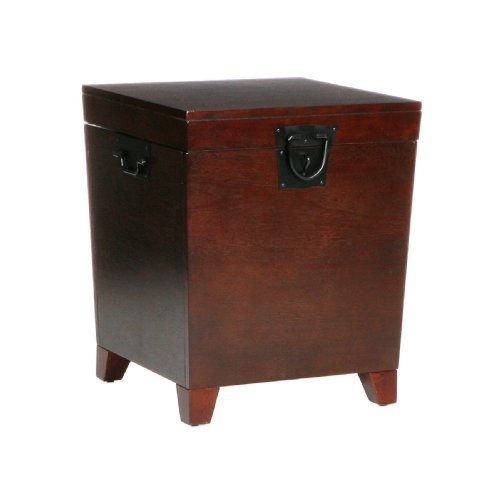 Sei Furniture Pyramid Storage Trunk, End Table, Espresso #TOP10